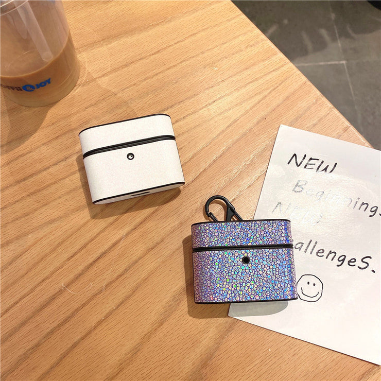 Coque Luxe Brillante pour AirPods – Motif Écailles Glamour | Compatible Apple
