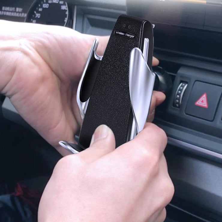 Chargeur Sans Fil Voiture S5 – Recharge &amp; Navigation en Toute Simplicité