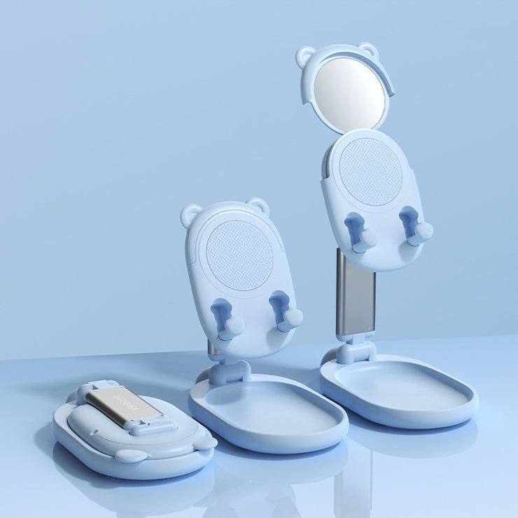 Support Téléphone/Tablette avec Miroir – Pratique &amp; Élégant