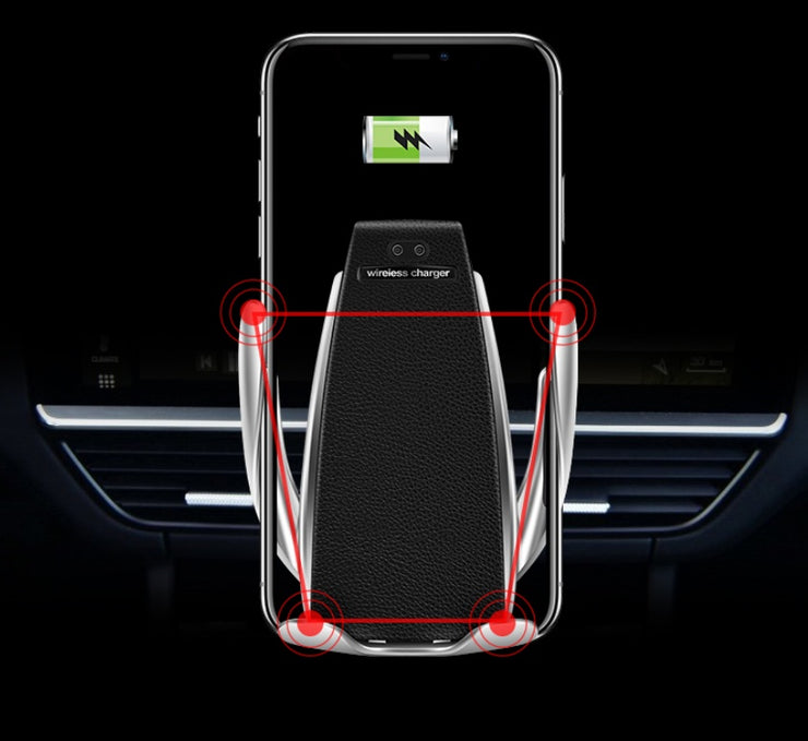 Chargeur Sans Fil Voiture S5 – Recharge &amp; Navigation en Toute Simplicité