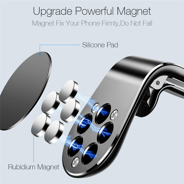 Support Téléphone Magnétique – Fixation Discrète &amp; Ultra Puissante