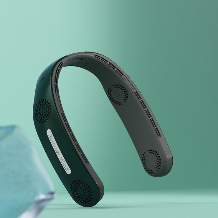 Ventilateur Tour de Cou Sans Pales – Fraîcheur Portable à 360°