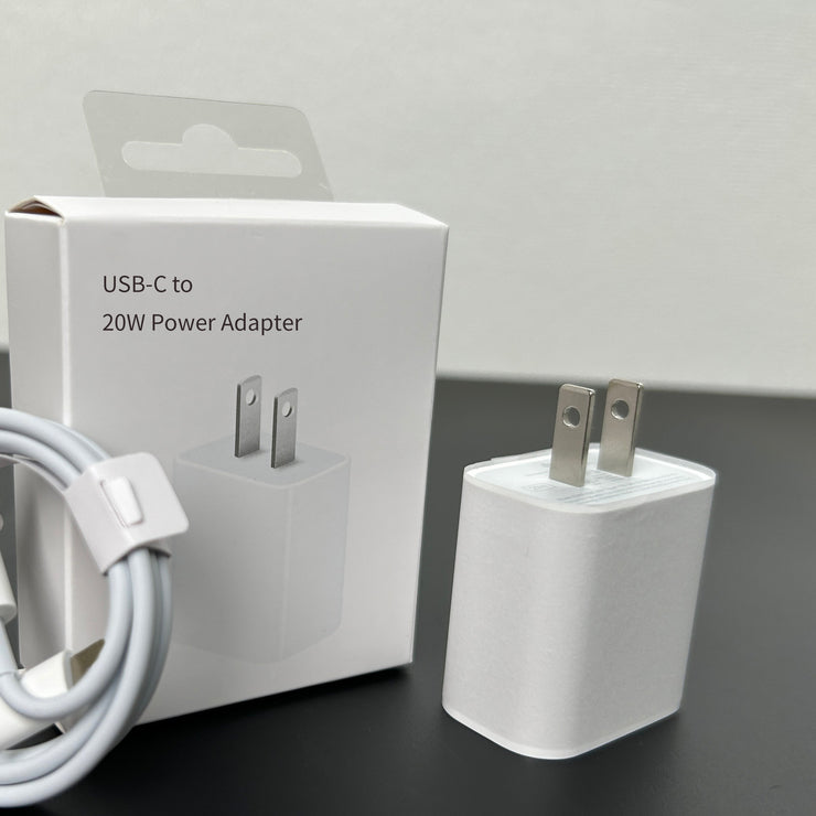 Chargeur USB-C 20W – Puissance Rapide &amp; Format Mini