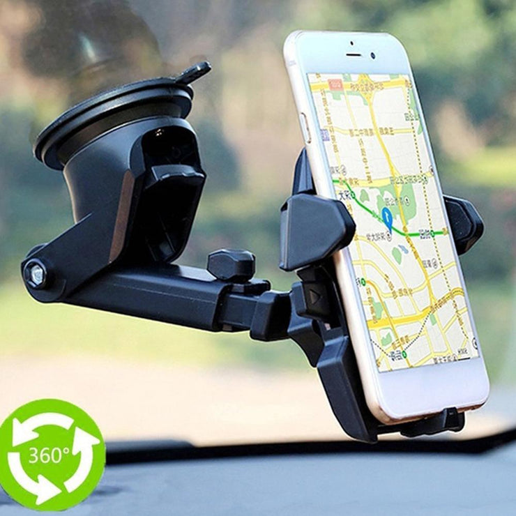Support Téléphone Voiture à Ventouse – Stabilité &amp; Confort de Vue